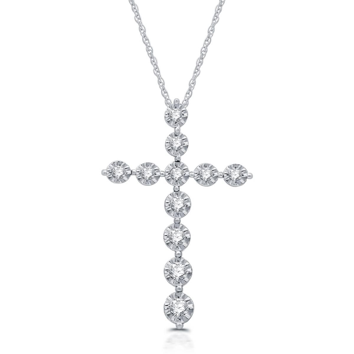Nova Star(R) 1/4cttw. Lab Grown Diamond Cross Pendant