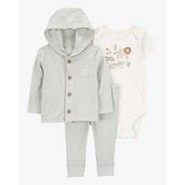 Baby Unisex (NB-12M) Carter''s(R) 3pc. Safari Cardigan Pants Set