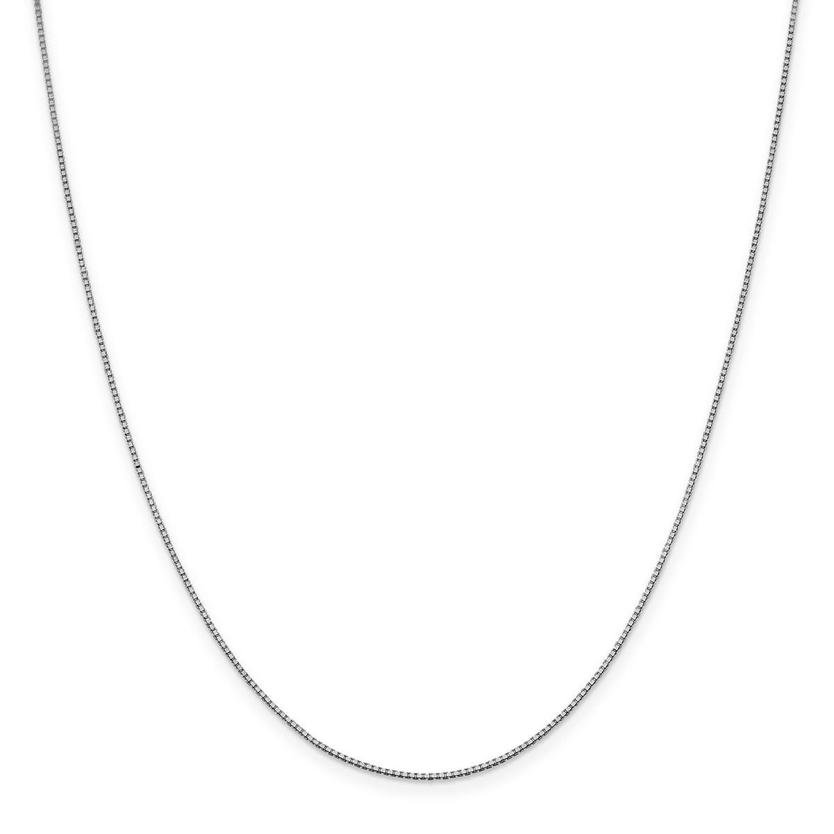 Gold Classics(tm)10kt. White Gold 1mm 24in Box Chain Necklace