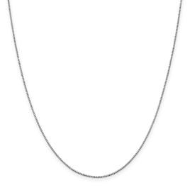 Gold Classics(tm)10kt. White Gold 1mm 24in Box Chain Necklace