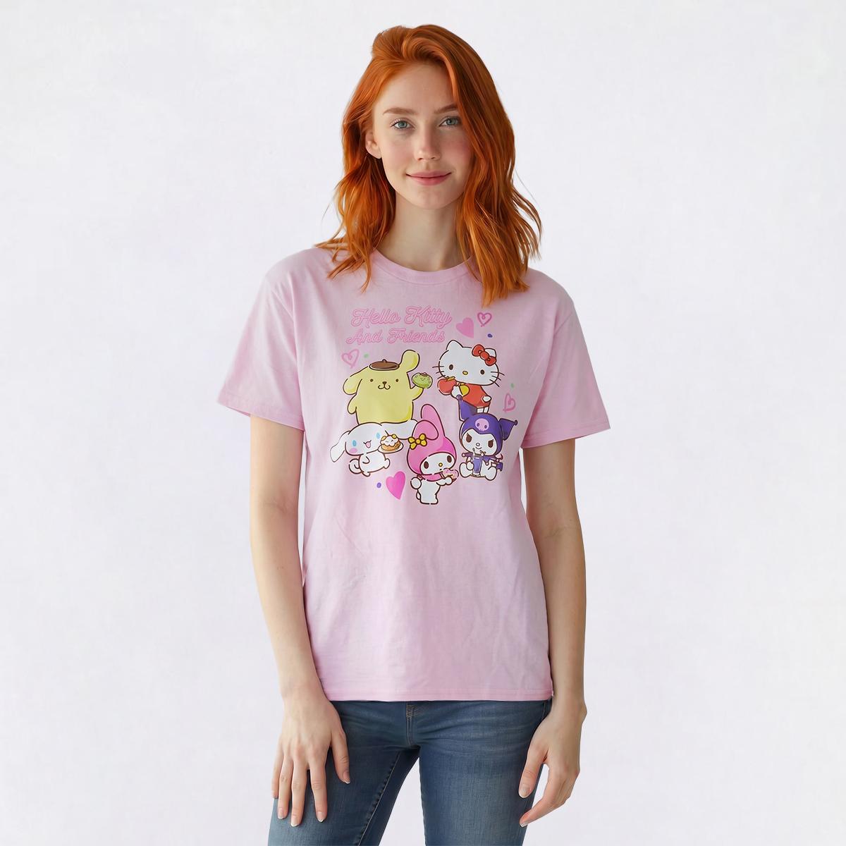 Juniors Hello Kitty(R) & Friends Boyfriend Tee