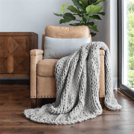 Soft Essentials Ultra Soft Chunky Knit Throw Blanket