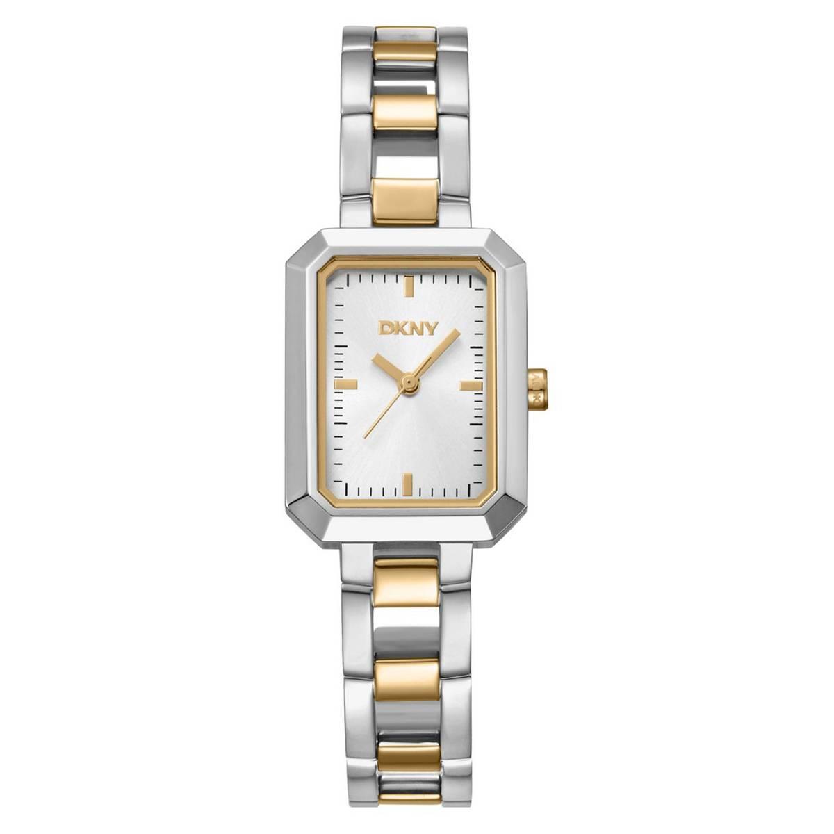 Womens DKNY Uptown Midi Two-Tone Bracelet Watch - DK1L009M0035