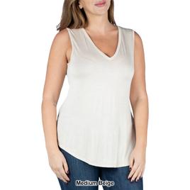 Plus Size 24/7 Comfort Apparel V-Neck Tank Top
