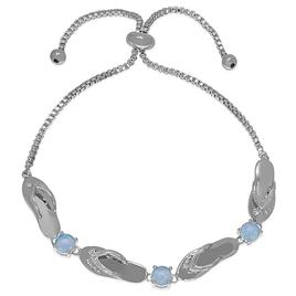 Gemstone by Gianni Argento Flip Flop Adjustable Bracelet