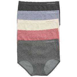 Womens Laura Ashley(R) 5pk. Seamless Rib Brief Panties - LS5133-5PK