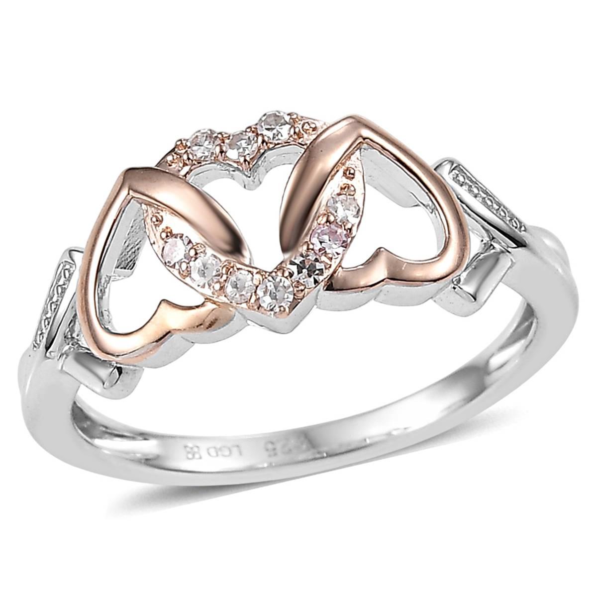 Nova Star(R) Two-Tone Lab Grown Diamond Heart Link Ring