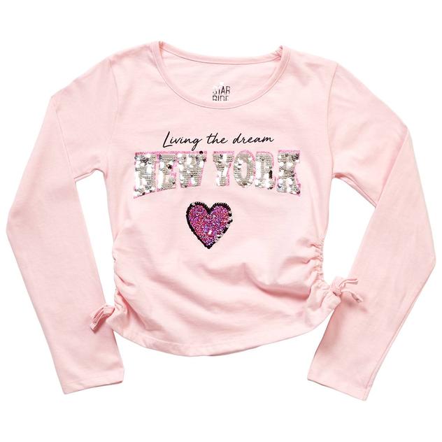 Girls (7-16) Star Ride® Flip Sequin Living the Dream NY Tee