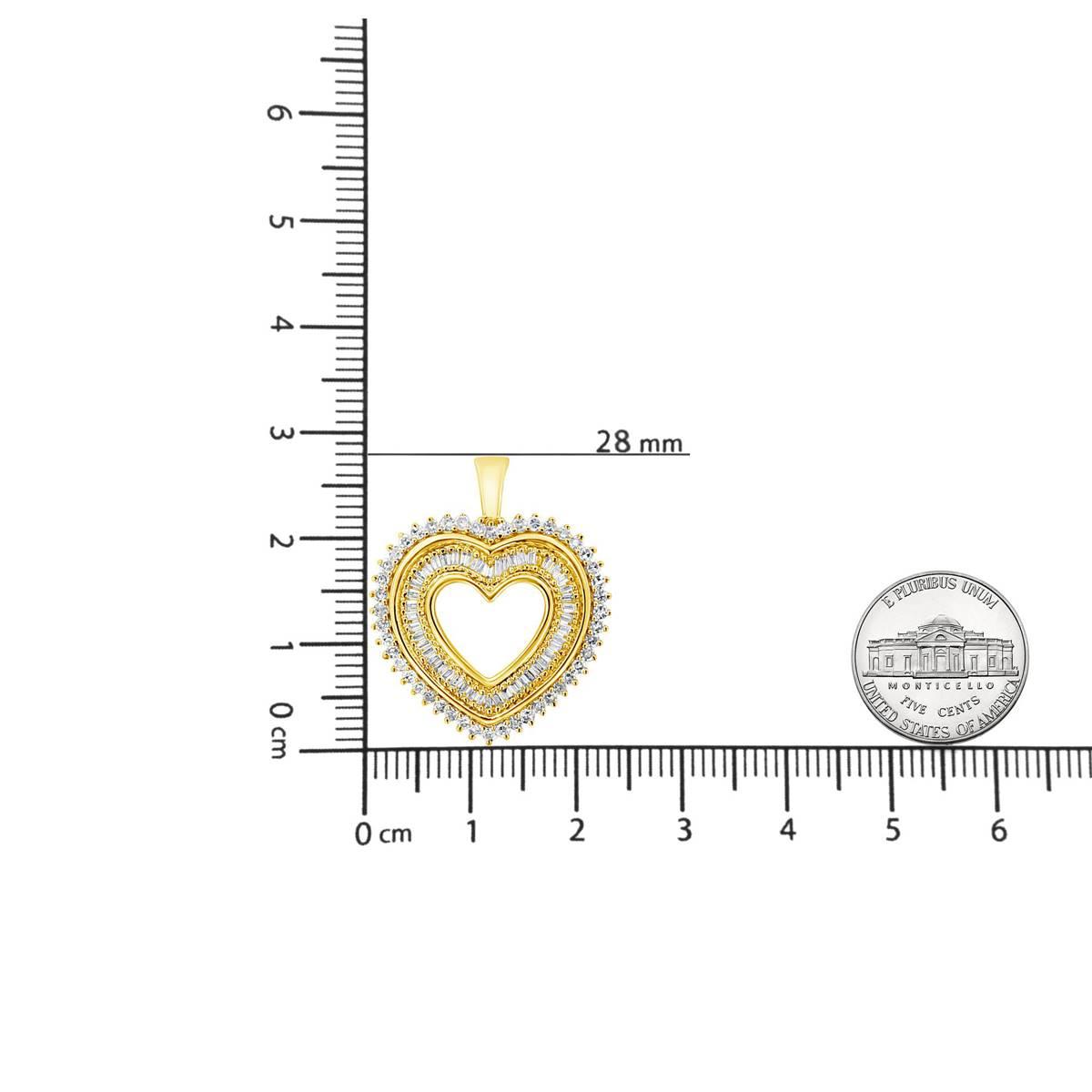 Haus of Brilliance 14kt. Gold 1.0ctw. Diamond Mini Heart Pendant