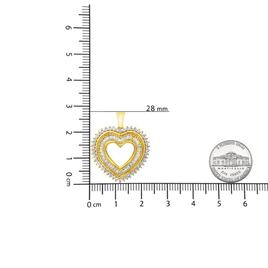 Haus of Brilliance 14kt. Gold 1.0ctw. Diamond Mini Heart Pendant