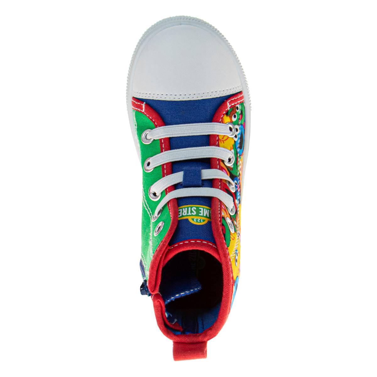 Little Kid Sesame Street All Your Friends Hi-Top Fashion Sneakers