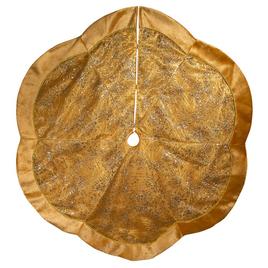 Kurt S. Adler 60in. Gold Glitter Tree Skirt