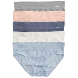 Womens Nautica 5pk Ribbed Seamless Hipster Panties - NT7405-5PKAL