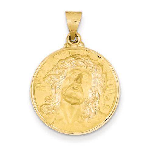 Unisex Gold Classics™ 14kt. Face of Jesus Medal Pendant