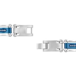 Mens Nova Star® Forged 1/10ctw. Lab Grown Diamond Link Bracelet