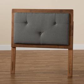 Baxton Studio Abner Modern Fabric & Wood Twin Size Headboard