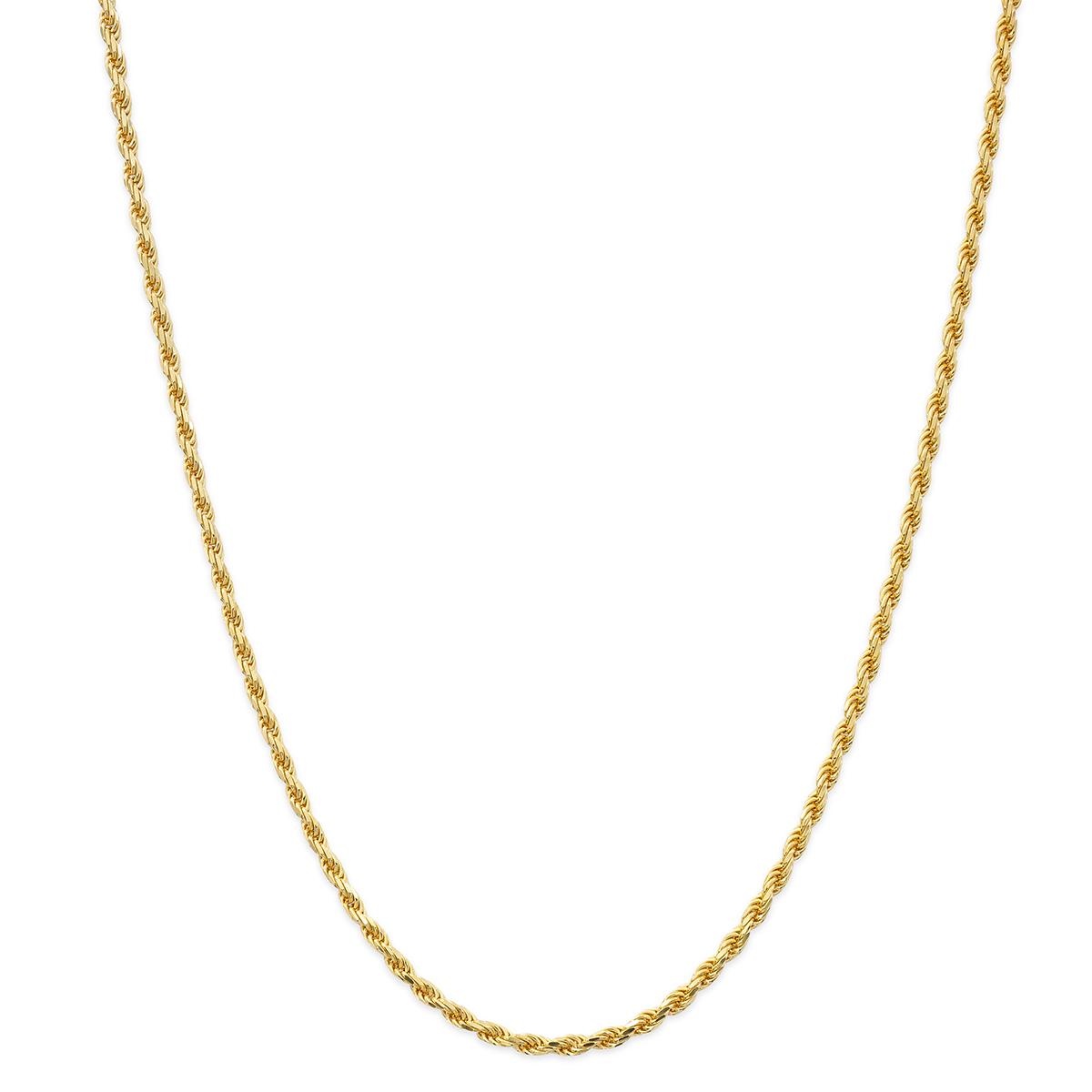 Gold Classics(tm) Gold over Sterling Silver Rope Chain Necklace