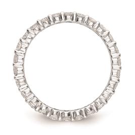 Pure Fire 14kt. White Gold Lab Grown Diamond Prong Eternity Band
