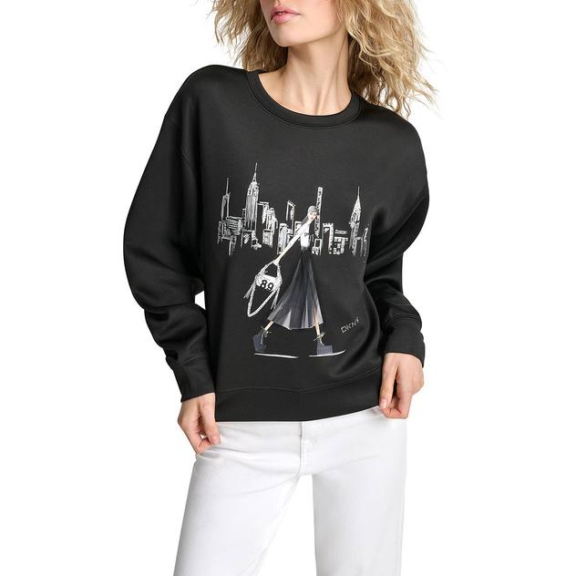 Womens DKNY Long Sleeve New York Girls Trip Sweatshirt