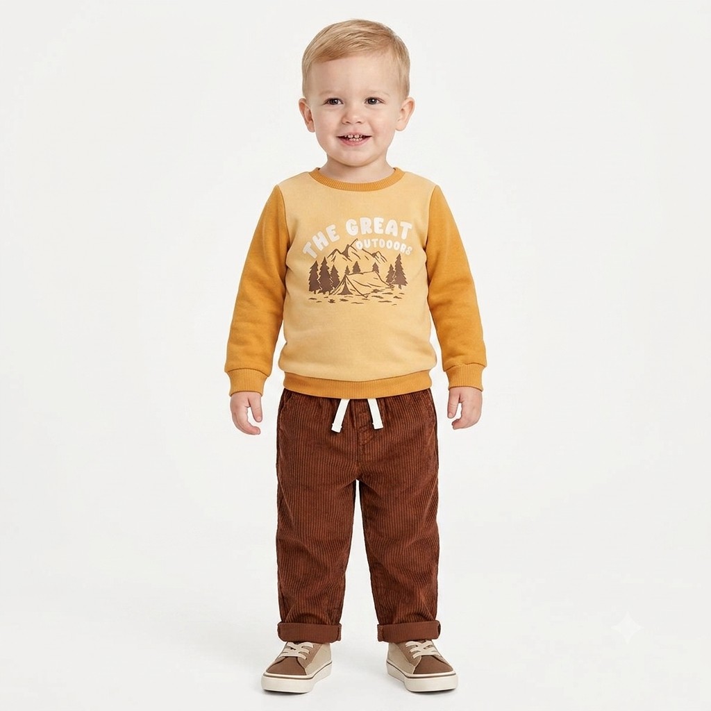 Toddler Boy bon bebe(R) Great Outdoors Sweatshirt & Pants Set