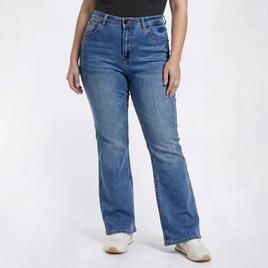 Juniors Plus Gogo Jeans High Rise 1 Button Jeans w/ Rhinestones