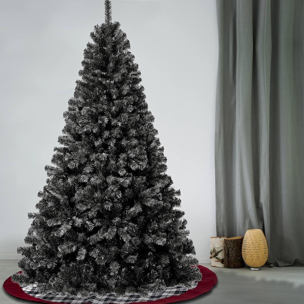 National Tree 7.5ft Color Pop Black Pine Christmas Tree