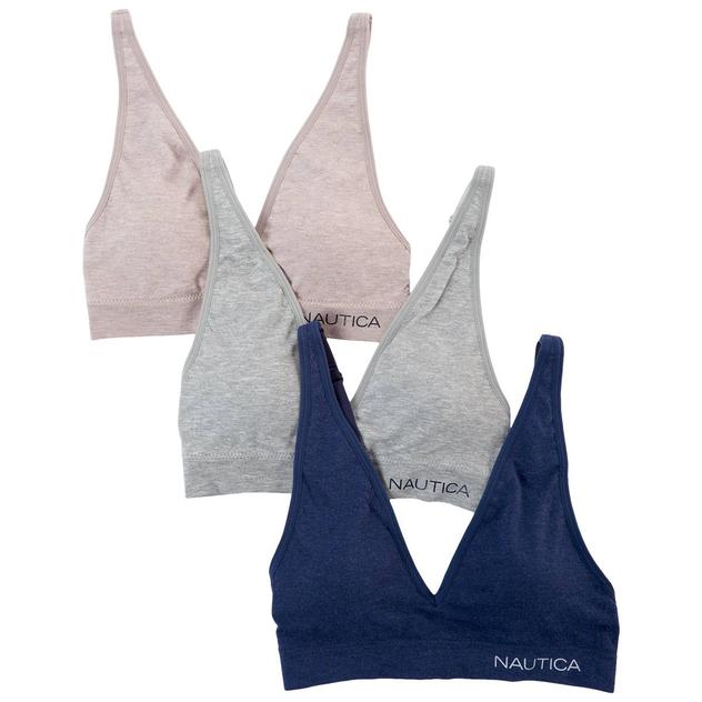 Womens Nautica 3pk. Seamless Heather Bralettes  NT2217-3PKJ