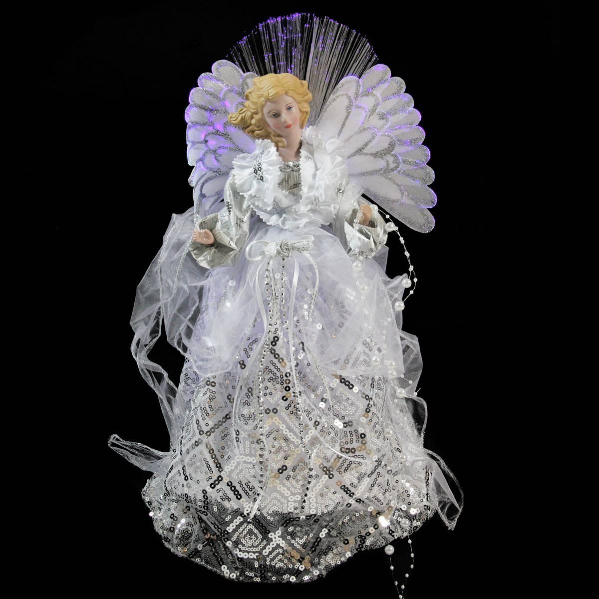 Northlight Seasonal 16in. Lighted Angel Christmas Tree Topper