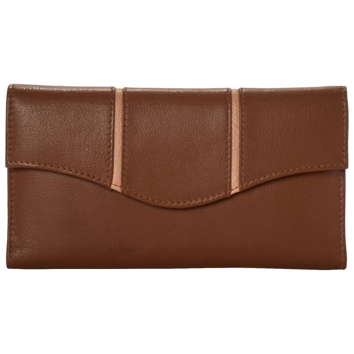 Womens Great American Leatherworks Flap Frame Clutch Wallet