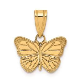 Gold Classics(tm) 14kt. Laser Cut Butterfly Charm