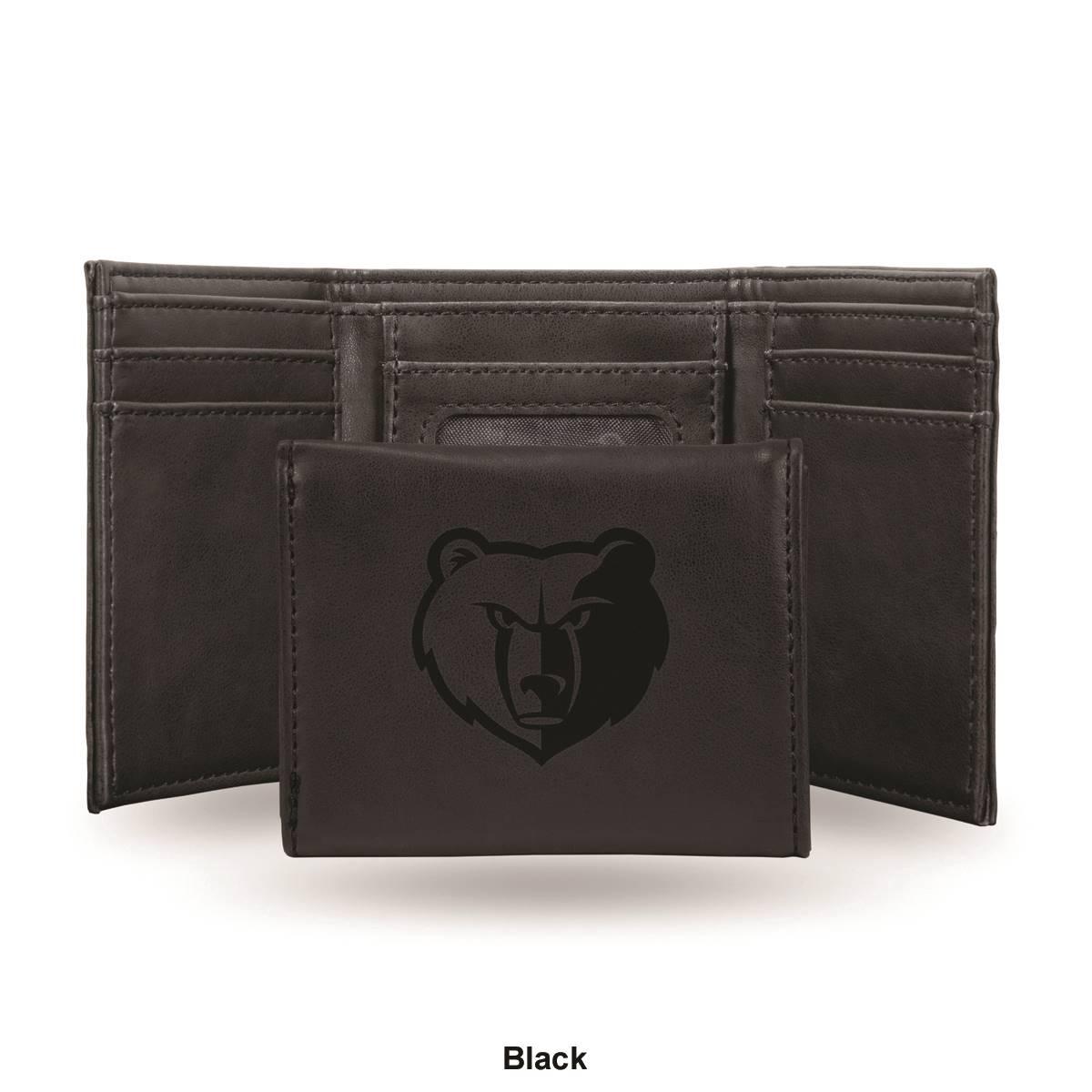 Mens NBA Memphis Grizzlies Faux Leather Trifold Wallet