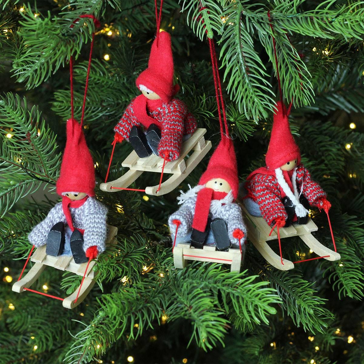 Northlight Seasonal Holiday Kids Christmas Ornaments - Set of 4