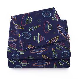 Sweet Home Collection Kids Fun & Colorful Spaceships Sheet Set