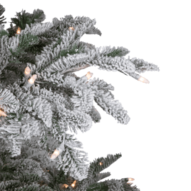 Northlight 6.5ft. Real Touch™ Pre-Lit Flocked Fir Christmas Tree