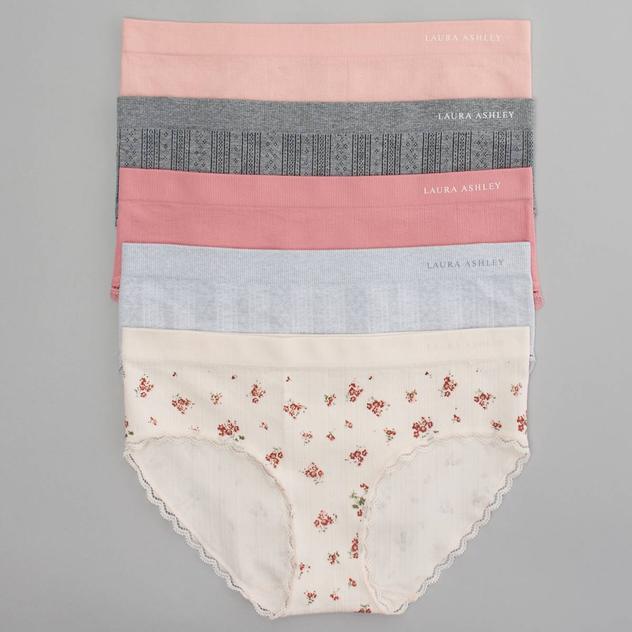Womens Laura Ashley® 5pk. Seamless Hipster Panties - LS1627-5PKP