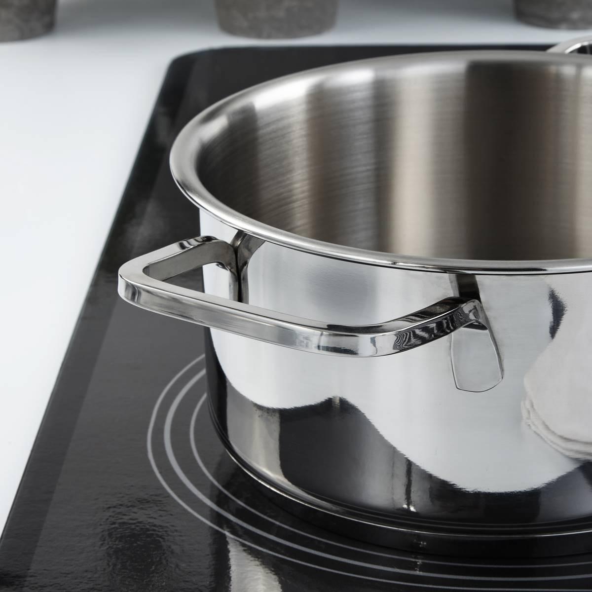BergHOFF Helix Stainless Steel 7.25in. Stockpot w/ Glass Lid