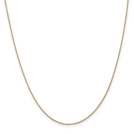 Unisex Gold Classics(tm) .9mm. 14k Cable 14in. Necklace with Lobster