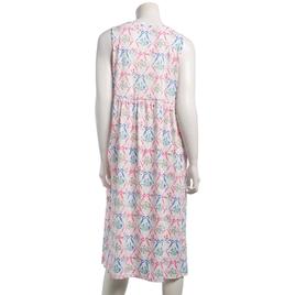 Womens White Orchid Cloud Knit Babydoll Floral Nightgown