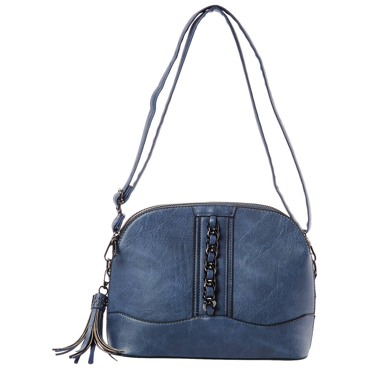 Sam & Hadley Dome Crossbody with Chain Link Details