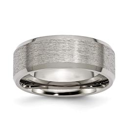 Mens Endless Affection(tm) 8mm Engravable Titanium Brushed Band
