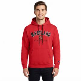 Mens Champion UMD Pullover Hoodie
