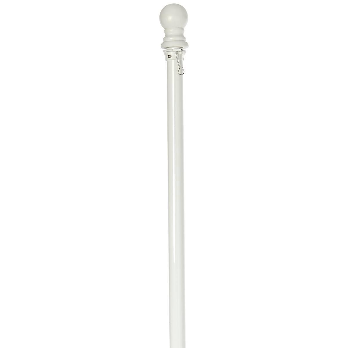 69 White Metal House Flag Pole