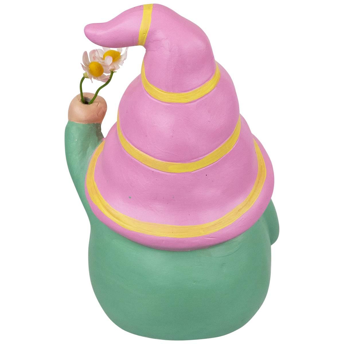 Northlight Seasonal Gnome Holding Flowers Spring Figurine