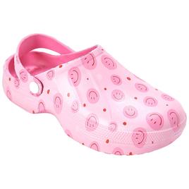 Womens Ella & Joy Smiley Face Unlined Clogs
