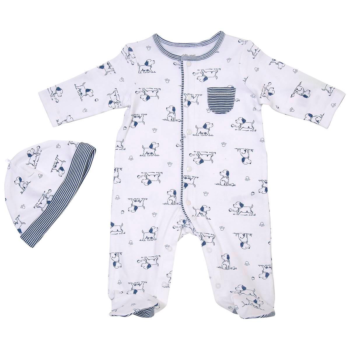 Baby Boy (Preemie-9M) Little Me Puppy Footie Pajamas