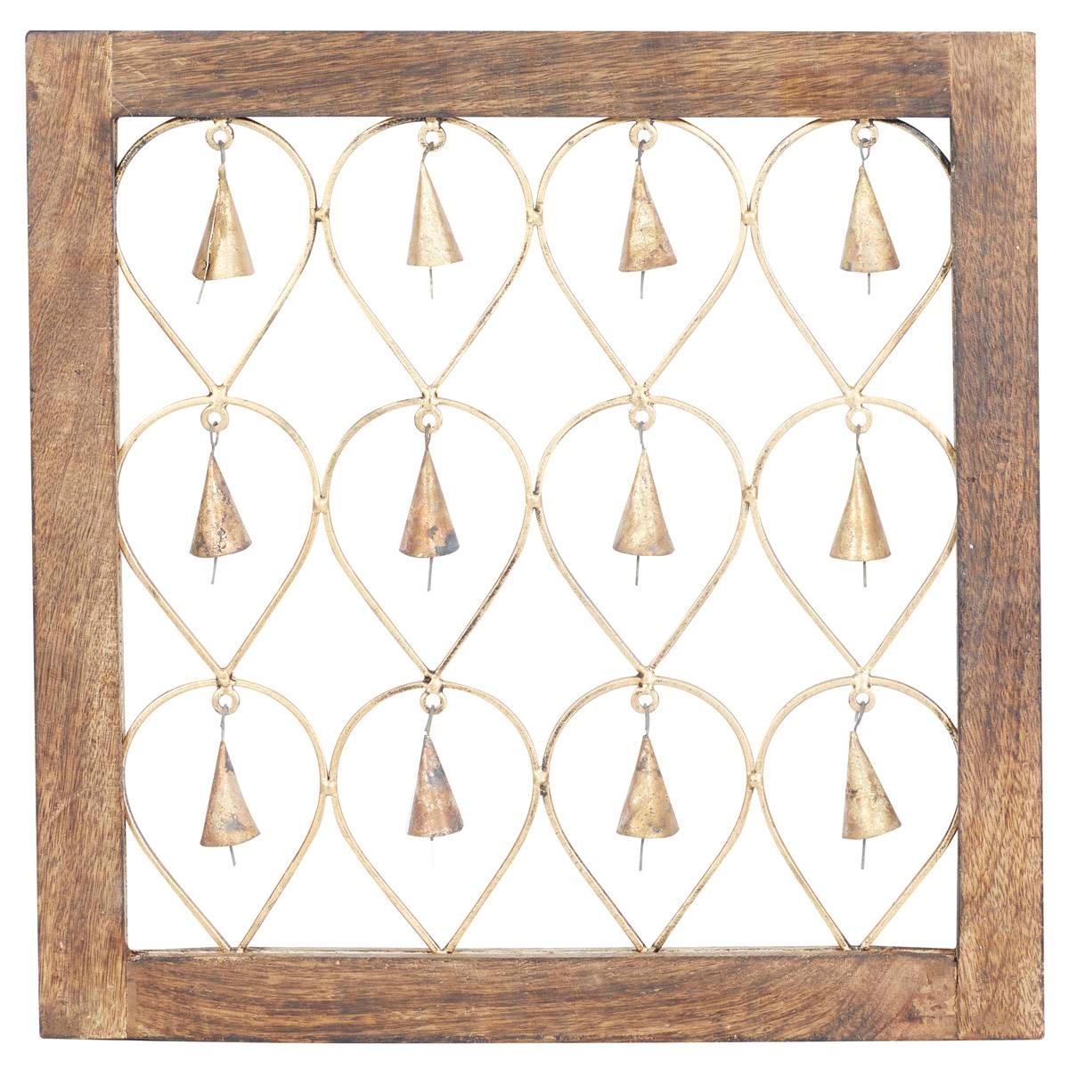 9th & Pike® Gold Hanging Bells Wall Decor - Set of 2