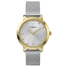 Womens Timex(R) Silver-Tone Mesh Bracelet Watch - TW2Y48800JT