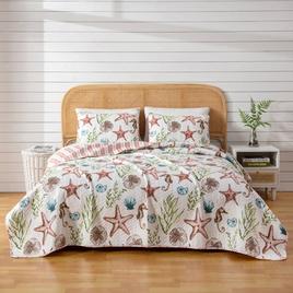 FreshFolds Castaway 3pc. Reversible Sea Life Quilt Set