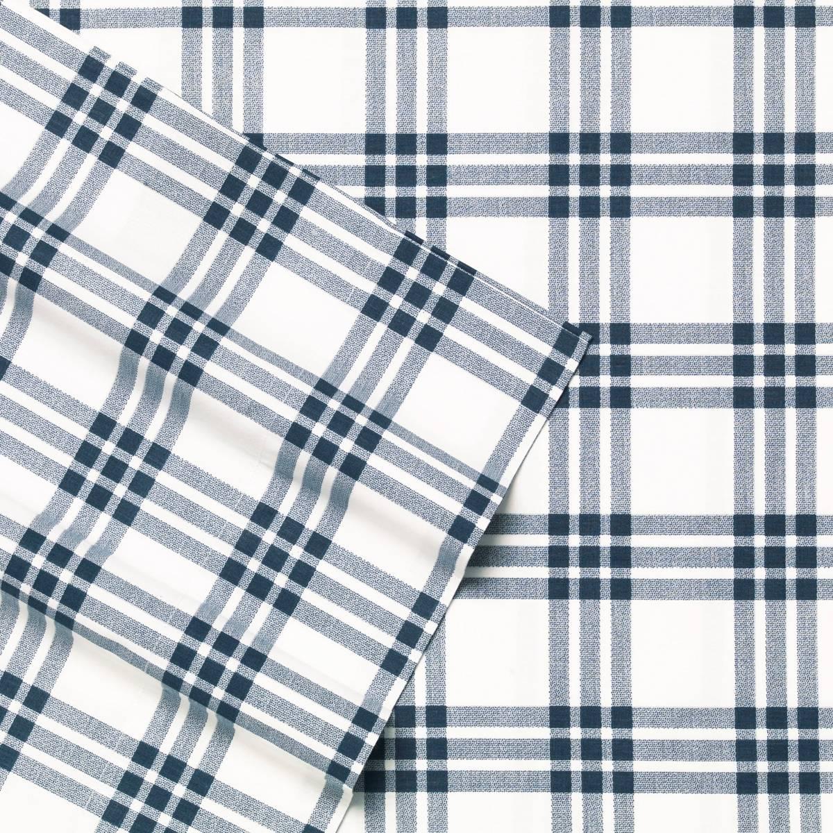 Eddie Bauer Basic Plaid Cotton Percale Sheet Set