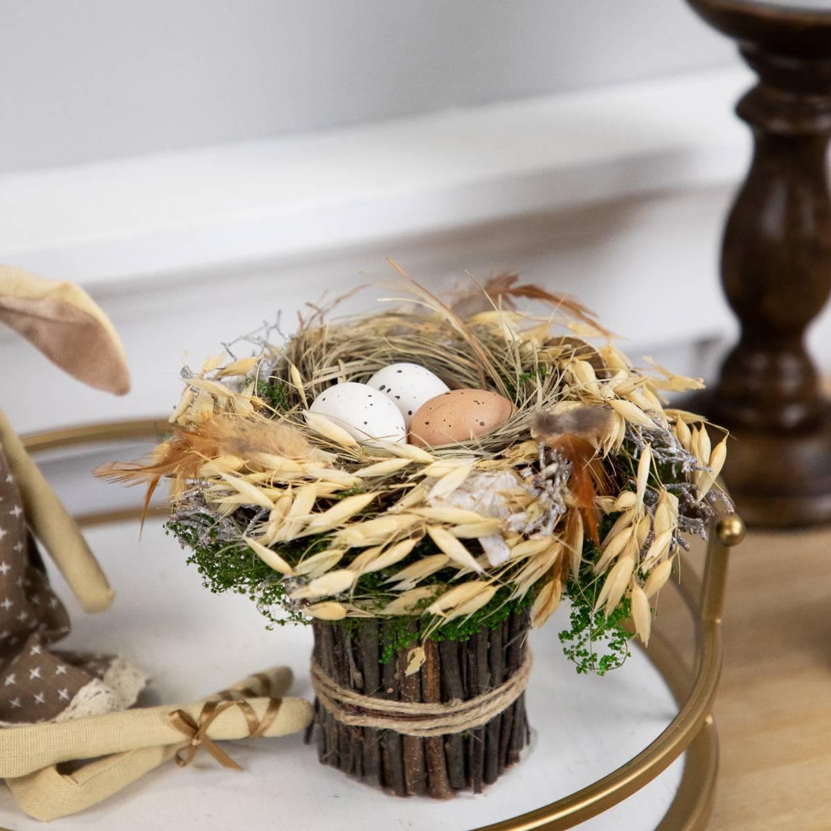 Northlight Seasonal Bird''s Nest with Eggs Easter Décor